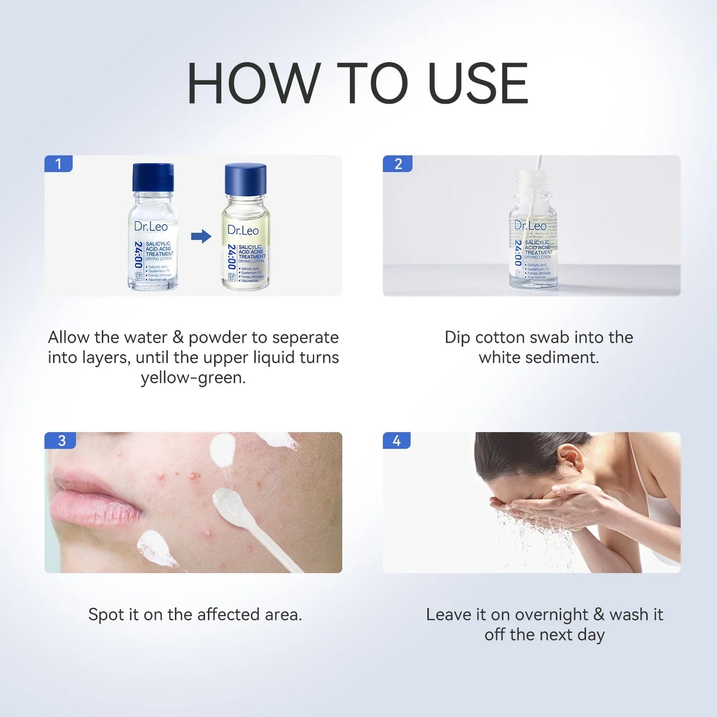 Loción secante con ácido salicílico